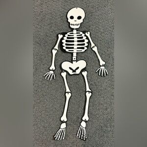 Halloween Paper Jointed Skeleton Cut Out Decoration 25.5”